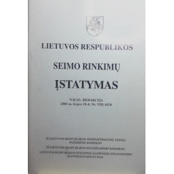 Lietuvos Respublikos Seimo rinkimų įstatymas