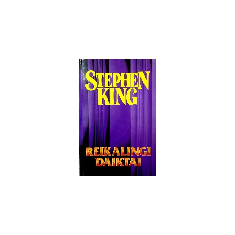 King Stephen - Reikalingi daiktai