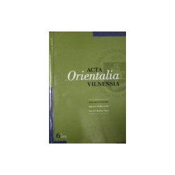 Acta Orientalia Vilnensia 2005 (6 tomas, nr. 1)